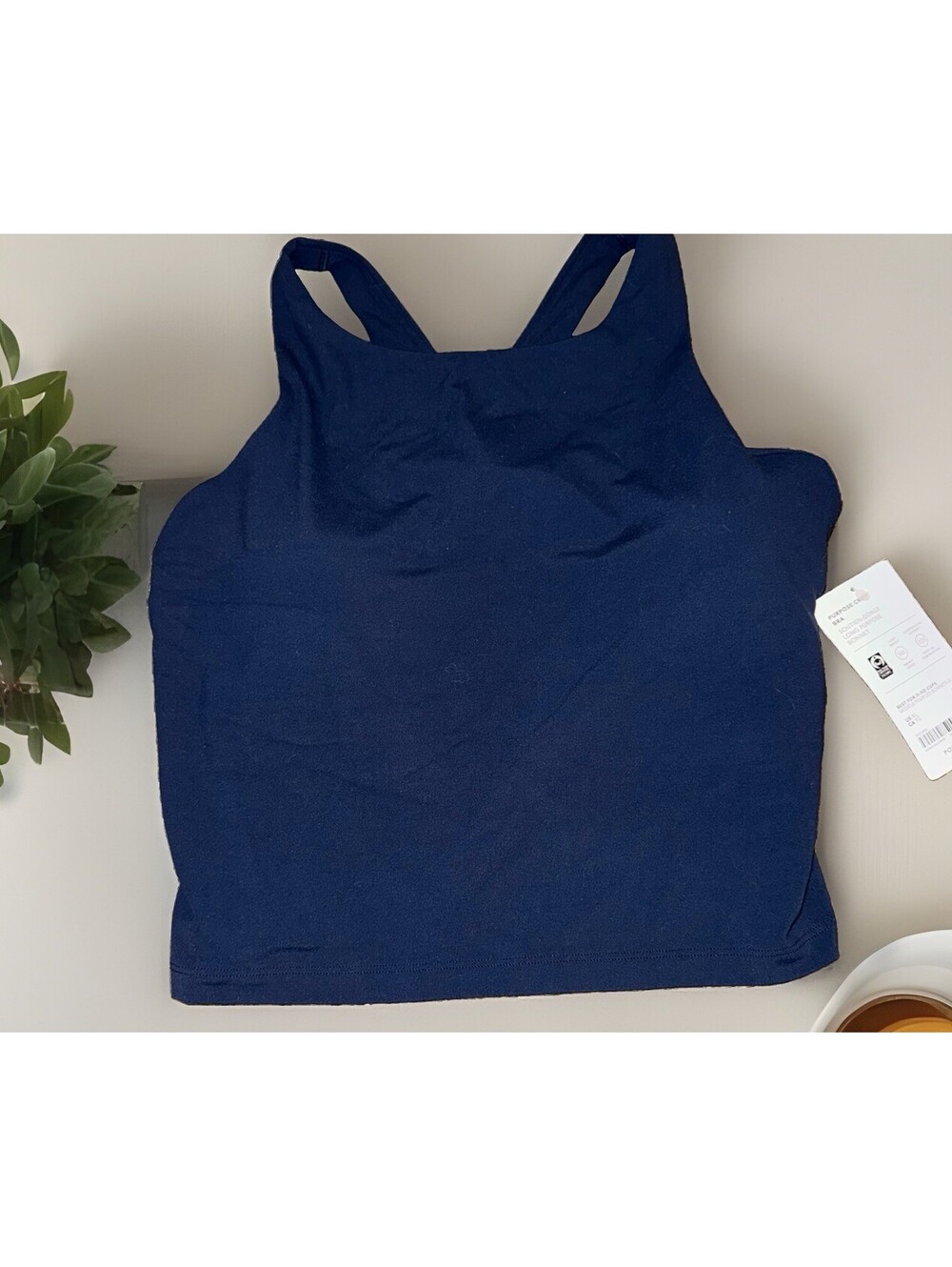 NEW! Athleta Purpose crop sports bra- XL AC- Navy Blue. NWT SOLD OUT ONLINE
